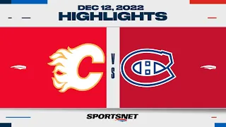 NHL Highlights | Flames vs. Canadiens - December 12, 2022