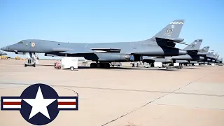 U.S. Air Force. B-1B Lancer supersonic bombers. Strategic military exercises in the United States.