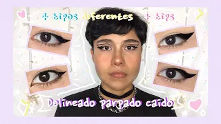 💗🌟| 4 DELINEADOS PARA PARPADO CAIDO |🌟💗 como delinearte paso a paso ☆彡