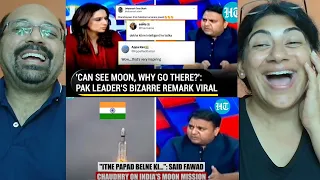 जाहिल पाकिस्तानी 🤪'Chand Toh Dikhta Hai': Pak Fawad Chaudhry Roasted For Mocking India Chandrayaan-3