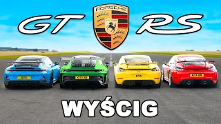 WYŚCIG: Porsche 911 GT3 RS vs GT4 RS vs GT3 vs GT4