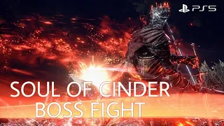 (PS5) Dark Souls 3 - Soul of Cinder Final boss fight [4K HDR 60FPS]
