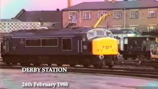 BR in the 1980s Derby Station on 24th February 1988