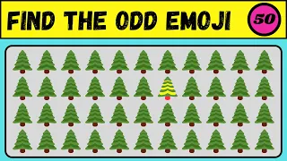 Find the odd emoji one out ||  Easy, Medium, Hard challenge || Quiz Library