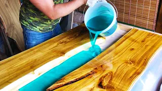 ТЫ ЛЕГКО ЭТО СДЕЛАЕШЬ САМЫЙ ПРОСТОЙ СТОЛ БЕЗ МАСТЕРСКОЙ И СТАНКОВ! DIY | Epoxy Resin river Table