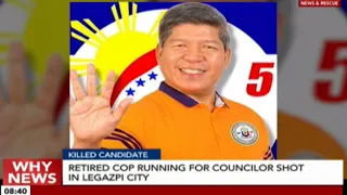 Retired cop running for councilor shot in Legazpi city