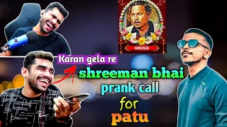 shreeman legend prank call for patu 😂 @patu_38 @shreemanlegendliveofficial @karnuu4545