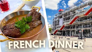 FRENCH DINNER near the CENTRE POMPIDOU in PARIS 🍽️