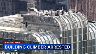 Man arrested after climbing West Loop tower