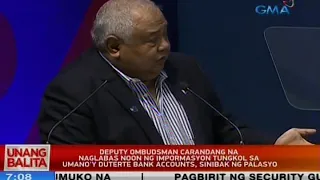 Arthur Carandang na naglabas noon ng impormasyon tungkol sa umano'y Duterte bank accounts, sinibak