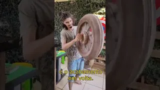 Roda de moto de papelão #shorts