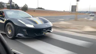 Ferrari 488 Pista Spider VS Porsche 991.2 GT3 RS (Insane Sound)