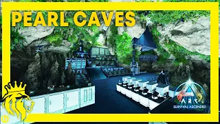 TOP 3 Pearl Caves W/ FULL Base Designs! | The Island | ARK: Survival Ascended