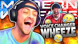 VOICE CHANGER makes guy WHEEZE so hard he can’t even play the game