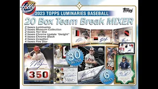 2023 Topps LUMINARIES/FIVE STAR 20 Box Team Break Mixer #2 eBay 02/24/24