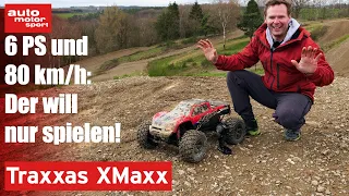 Traxxas X Maxx : Monster-Sprünge im Monstertruck mit 6 PS - Bloch spielt #21 | auto motor sport