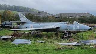 HAWKER HUNTER JET ABANDONED!!