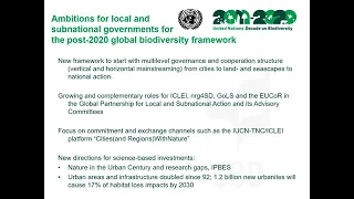 ICLEI's submission to the SCBD Global Biodiversity Framework 1