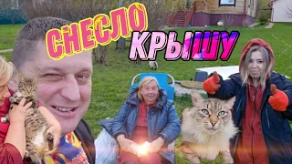 Снесло Крышу или как заменить крышу у парника!!! Дача, Россия, Тульская Область!!!