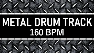 Dark Heavy Metal Drum Track 160 BPM Drum Beat (Isolated Drums) [HQ]
