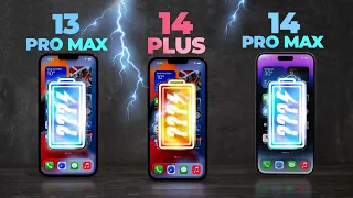 Test pin iPhone 14 Plus vs. 13 Pro Max vs. 14 Pro Max: iPhone TRÂU NHẤT mọi thời đại - Thật BẤT NGỜ!