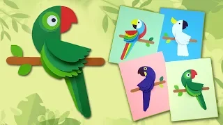 Easy Peasy Paper Parrots