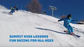 Kids ski lessons in Zermatt with Summit Ski School