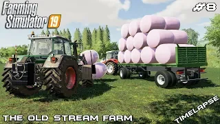 Making and selling silage bales | Animals on The Old Stream Farm | Farming Simulator 19 | Episode 8