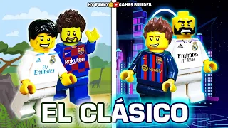 El Clasico from Messi Ronaldo to Benzema Lewandowski • Barcelona vs Real Madrid story in Lego