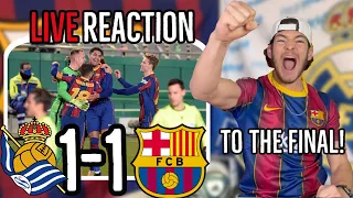🚨[LIVE REACTION] ON TO THE FINAL of Supercup after PENALTIES (2-3) - Barcelona 1-1 Real Sociedad