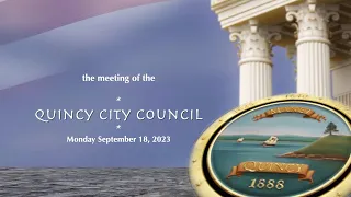 Quincy City Council: September 18, 2023