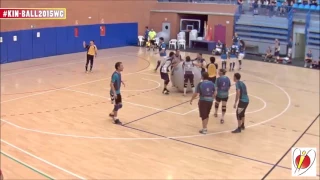 RASPOUKIN vs LES KINOCEROS vs AD KCB KIN-BALL CLUB - KIN-BALL® WCCH 2015 PRO #4