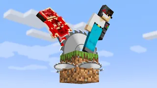 Minecraft, But On 1 Death Block