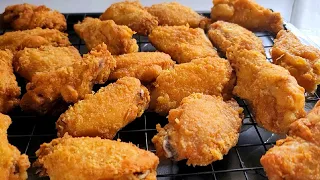 Easy fried chicken wings| recipe no batter