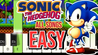All Sonic the Hedgehog songs on piano EASY