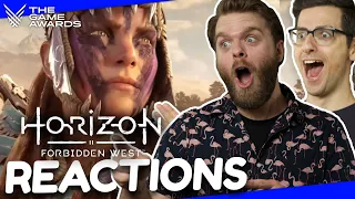 So Many GIANT DINOSAURS!! | Horizon Forbidden West Reactions | Game Awards 2021