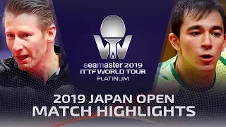 Hugo Calderano vs Ruwen Filus | 2019 ITTF Japan Open Highlights (R16)