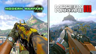 MWIII vs MW2 2009 Remastered Maps Comparison!
