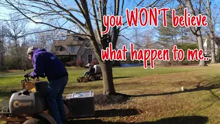 Lawn Care Vlog LEAF CLEAN UPS continue