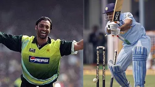 Shoaib Akhtar Cleaned up MS Dhoni | Cricket epic Battle | India vs Pakistan Classic