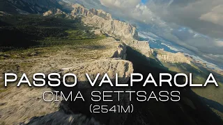 Passo Valparola - Cima Settsass (2541m) - Dolomites - Long Range FPV - iFlight Bob57 - GoPro Hero11