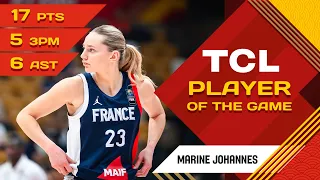 Marine Johannes (17 PTS) | TCL Player Of The Game | PUR vs FRA | FIBA Women's OQT 2024