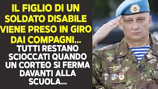 Il Figlio Di Un Soldato Disabile Viene Preso In Giro Dai Compagni, Tutti Restano Scioccati Quando...