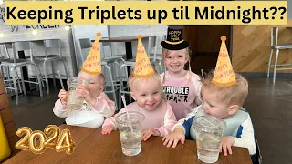 Keeping our Triplets up for New Years Eve??...AND their New Years Resolutions!