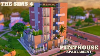 🌆 Loft Penthouse | Luxury Rooftop Apartment | NoCC | Sims 4 | Stop Motion Build 🌆