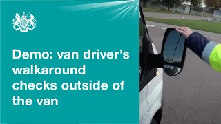 Van driver's walkaround checks: outside the van (1 of 2)