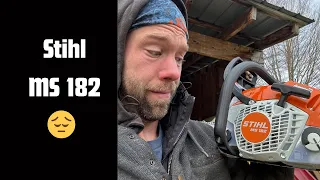 Prepare to be Disappointed | Stihl MS 182 First Start and Review