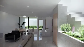 Casa minimalista 7x14m | 3 Habitaciones