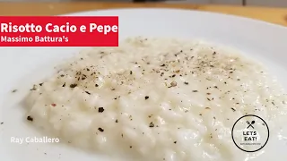 Masssimos Bottura's risotto cacio e pepe