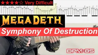 Megadeth - Symphony Of Destruction【TAB + BPM=60〜142】